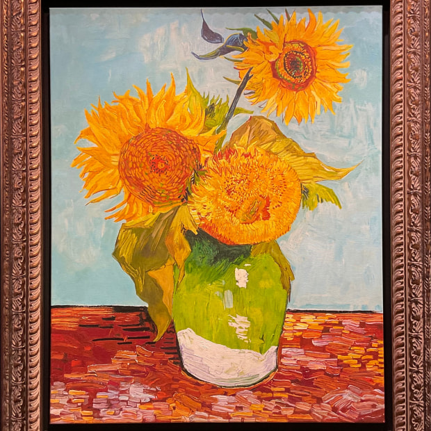 Peter Osborne - Lausanne Sunflowers - Vincent Van Gogh , 2019