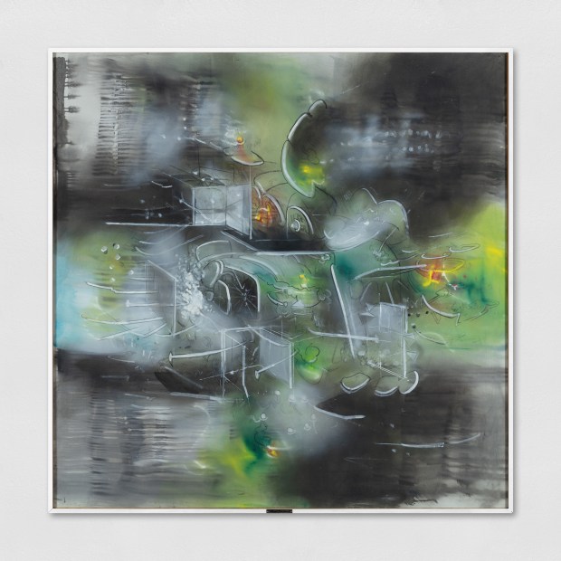 '521-4 Flug' (1983) ist Teil der abstrakten Werkreihe des deutschen Künstlers Gerhard Richter (1932), die in den 1980er Jahren entstand....