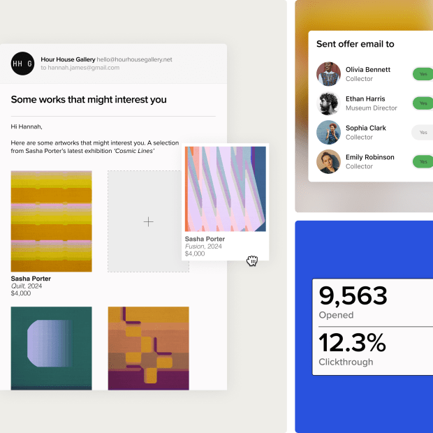 Artlogic Offer email sales tools for galleries