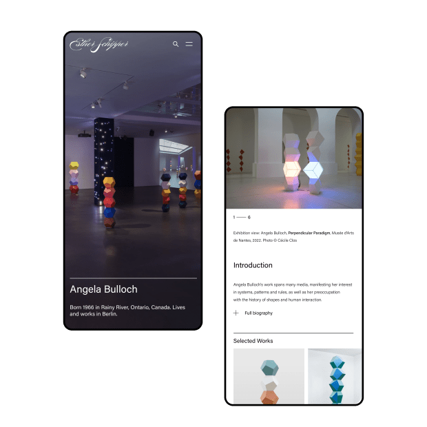 'The mutual understanding, adaptiveness and Artlogic team’s passion for this website project was what we most enjoyed during the website...