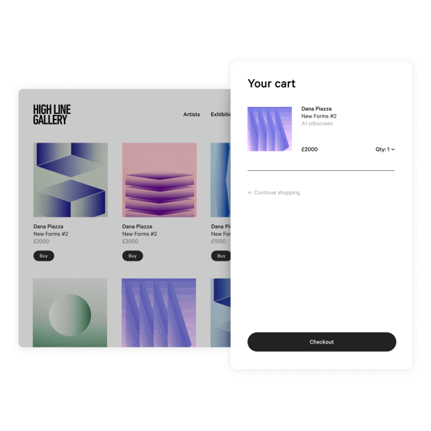 Exhibit and sell online