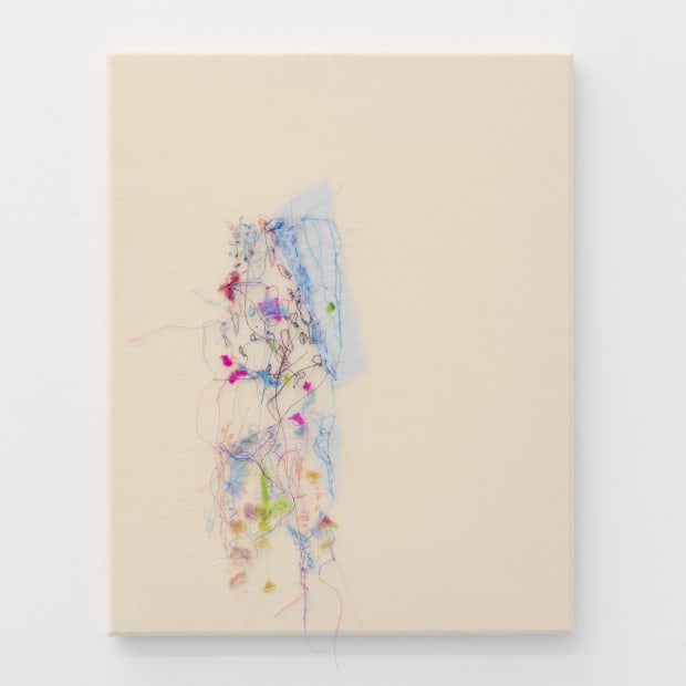 Jana Cordenier, Untitled (13.2025), 2025, embroidery on cotton, 50 x 40 cm | photo by Sebastian Schutyser