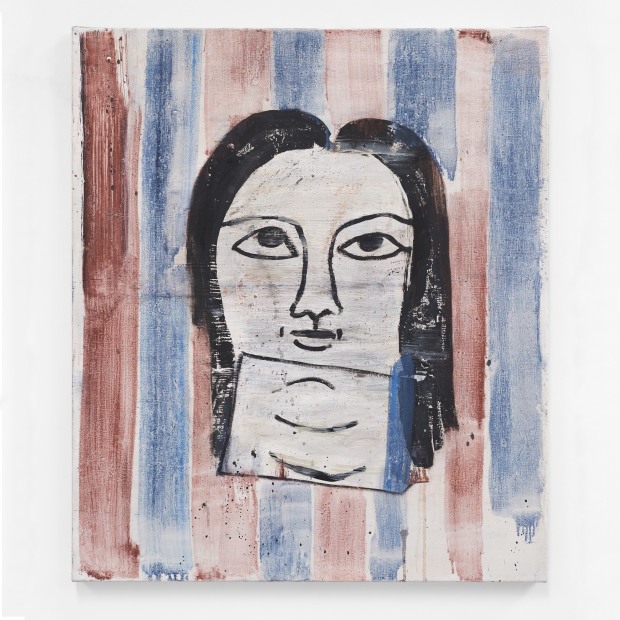 Veerle Beckers, Auntie Jane, 2025, oil on canvas, 71 x 61 cm | photo by Jan Goeman
