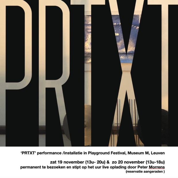 Peter Morrens | PRTXT. (performance) at Playground