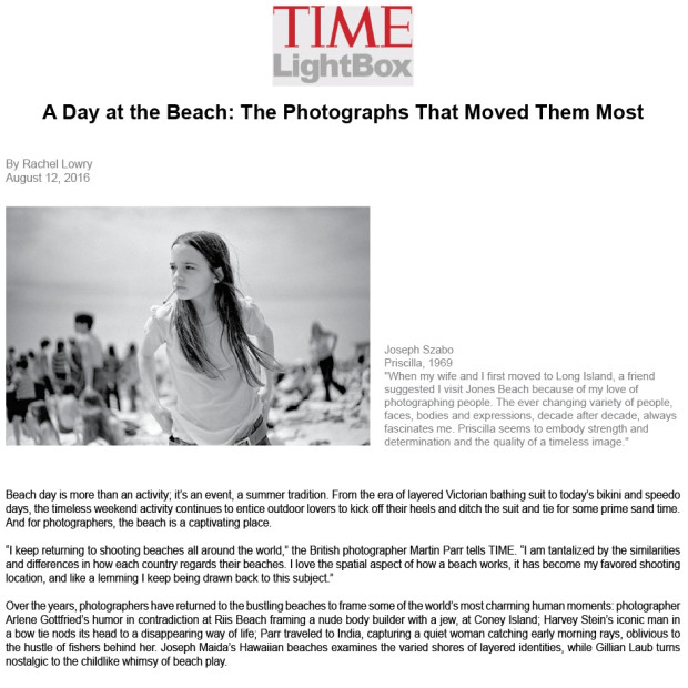 A Day at the Beach: The Photographs That Moved Them Most