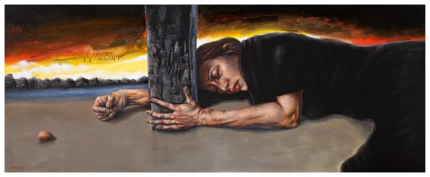 Magdalene at the Base of the Cross' by Chris Gollon (1953 - 2017), Southwark Cathedral