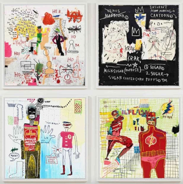 Jean-Michel Basquiat, Superhero Portfolio, 1982-87 / 2022