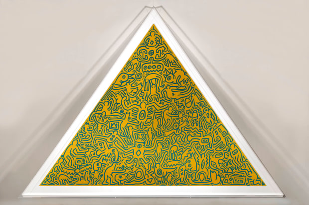 Keith Haring, Pyramid Yellow, 1989