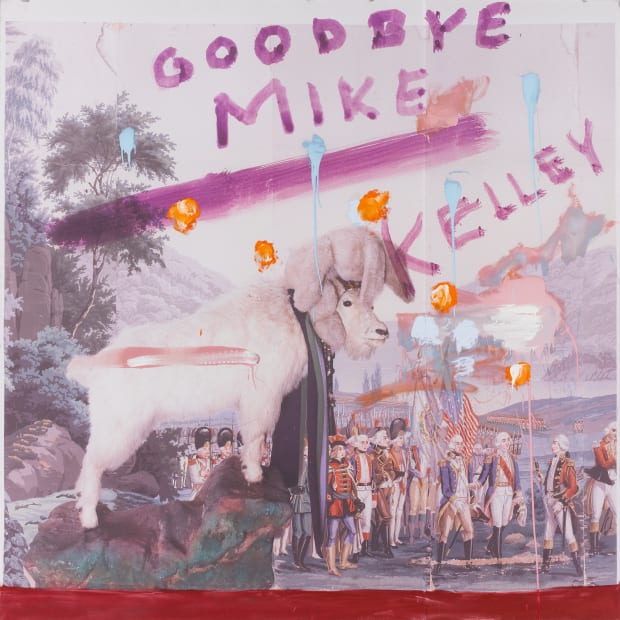 Julian Schnabel, Untitled (Goodbye Mike Kelley), 2012