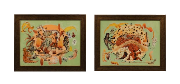 Nalini MALANI, Alice thru the Looking Glass (Pat Pat Pat, Copper Brain Map), 2011