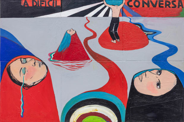 As figuras de Vânia passam muita segurança a despeito de se mostrarem um tanto frágeis. Além do mais, aparecem envoltas...