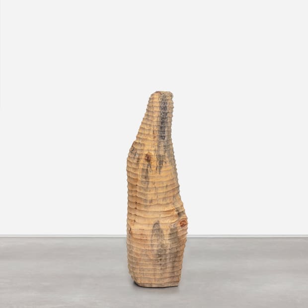 Sculpted figures and objects assembled from old wood, feathers, or horsehair configure a mystical universe of wonder and mystery. In...