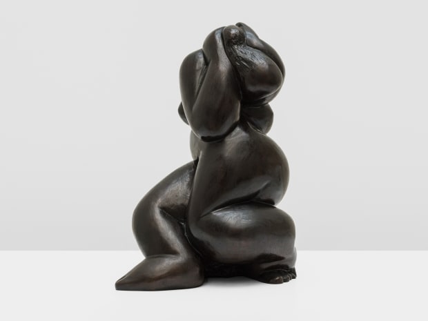 O vento [The wind], 1954 is one of Camargo's first figurative bronze sculptures from his Série Mulheres. The sculpture beautifully...