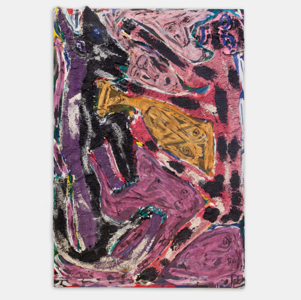 Thornton Dial, Struggling Picture (Mighty Few Try to Make It to the Top), 1991