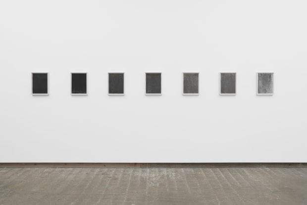 Anna Barriball, Windows with Water and Ink, 2013