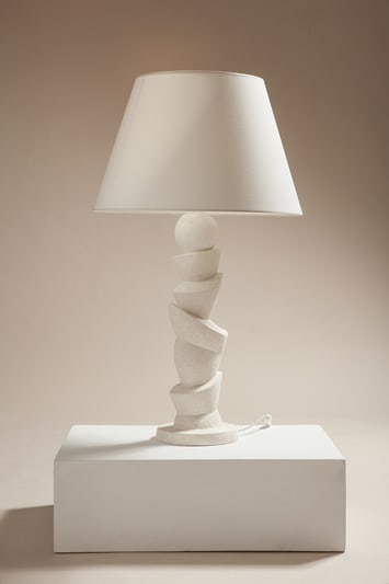 PHILIPPE ANTHONIOZ, Sculpture L116 Lampe / Plaster lamp Sculpture, XXIe