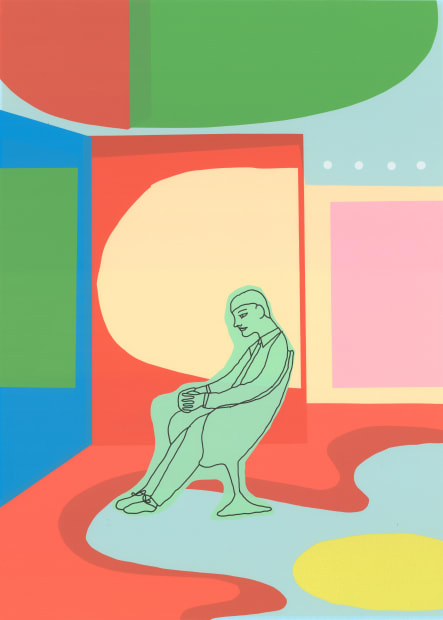 A Study in Vinyl, 1999, screenprint in an edition of 50 This silkscreen in acrylic inks was made for a...