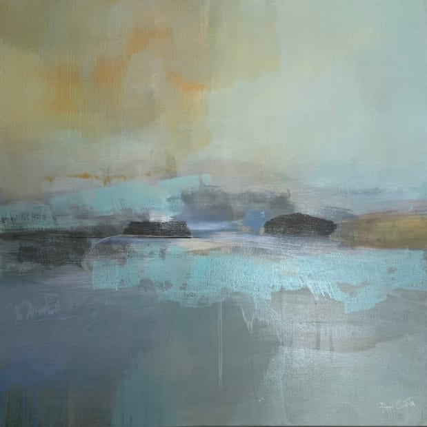 Poppy Cyster creates vibrant abstract paintings that capture the rhythmic patterns and atmospheric beauty of Scottish landscapes viewed from above....