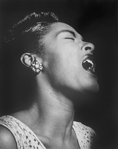 William Gottlieb Billie Holiday, 1948 Signed and titled in ink recto; signed and titled in ink with artist copyright stamp...