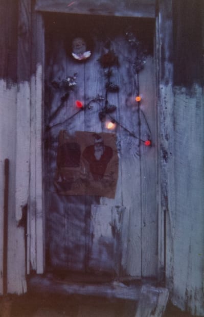 William Christenberry, Door of House at Christmastime, Greensboro, Alabama, 1971