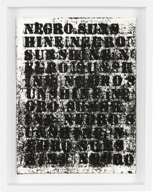 Glenn Ligon, Study for Negro Sunshine II, #76, 2011