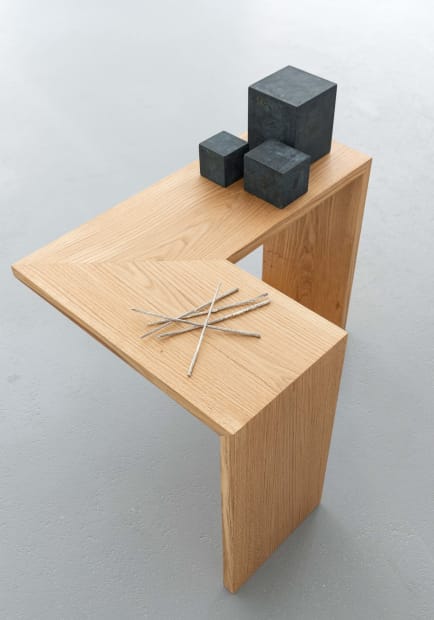 Jürgen Partenheimer La Fortune (la robe des choses) II, 2022 Wood, bronze and silver 74 x 80 x 60 cm...