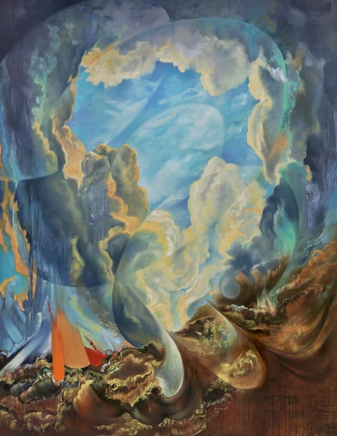 Kreyn's storm paintings are a vivid reprise of the Romantic tradition’s celebration of nature’s sublime power. Serving as philosophic dreamscapes,...