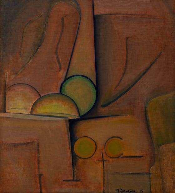 Manierre Dawson (1887-1969) Brown Equation, 1919 Signed and dated at lower right: M. Dawson '19 Oil on canvas 20 x...