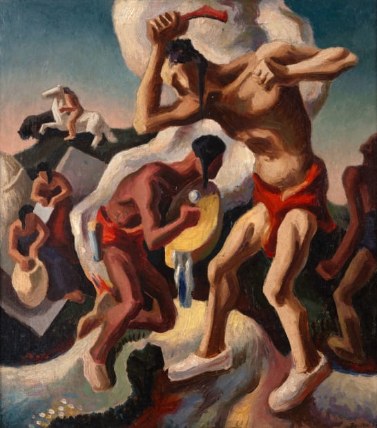 Thomas Hart Benton, Study for "The Arts of Life in America: Indian Arts", 1932
