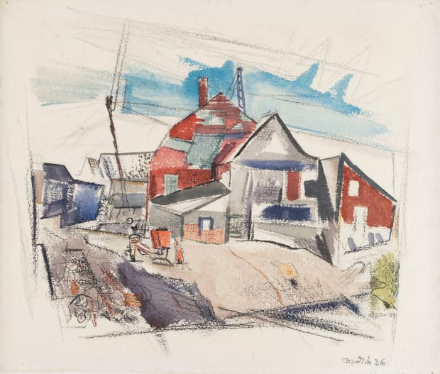 John Marin, The Wharf, 1926