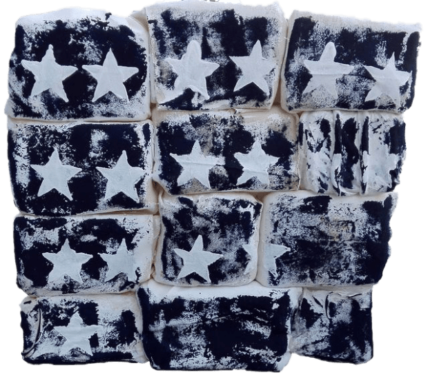 Arlati’s most recent artistic production is focused on the subject of flags. The series “Incomplete flags” was developed from a...