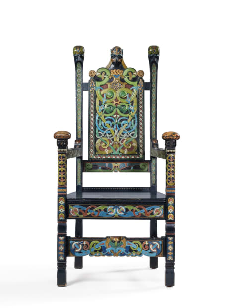 Lars Kinsarvik, Throne armchair, ca. 1910