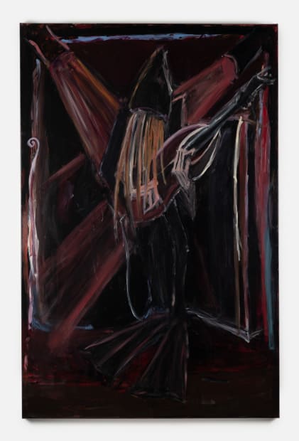 Tobias Spichtig Untitled, 2025 Oil on linen 245 x 160 cm (96 ½ x 63 in.) In this painting, Tobias...