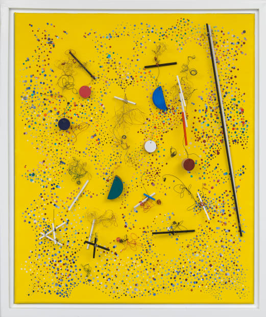 'Her paintings, photograms and reliefs, which look constructed and sometimes deconstructed, share the dichotomy of rigor and play. On one...