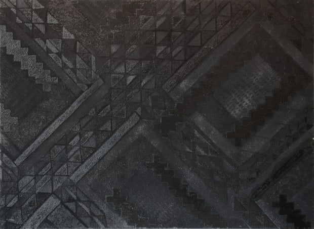 For artist Azteca de Gyvés, abstracting culturally meaningful objects through painting and mixed media links Mexican Indigenous culture with the...