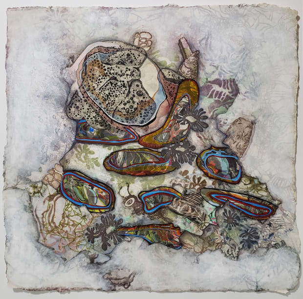 Margaret Craig's work is a scientific pursuit of aesthetic sensibilities. Her work is derived from printmaking methods; mixed media with...