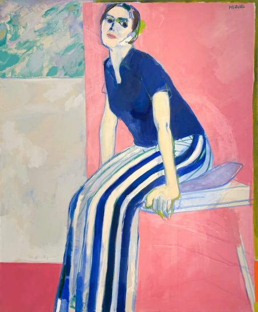 Mizue Sawano (Japan), Woman with Striped Pants, 1970