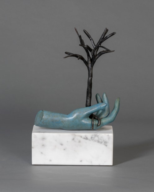 “I have always been drawn to imagery of objects held in the hand, what religious iconography refers to as emblems....