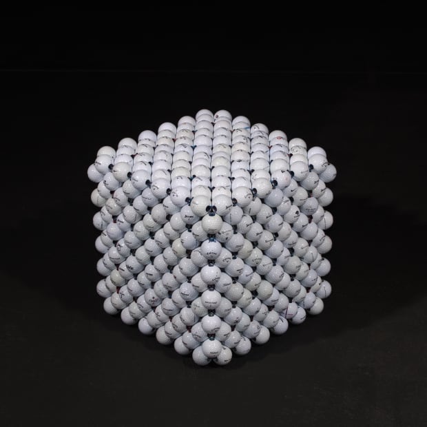 JAKE ROLLINS GW432, 2019 432 golf balls, yachting rope 40 x 40 x 40 cm AUD 4,000.00