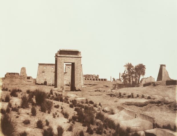 Felix Teynard, Thebes, Vue Generale , 1851-52