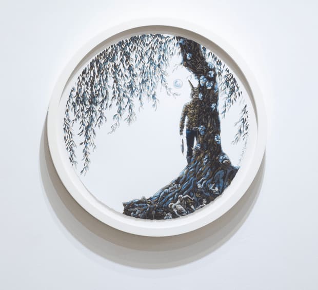 Raqib Shaw, Willow Psycho, 2020