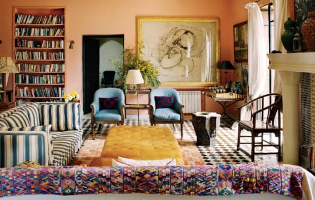 We worked on this substantial villa in an ancient olive farm outside Marrakech for six years and continue to visit...