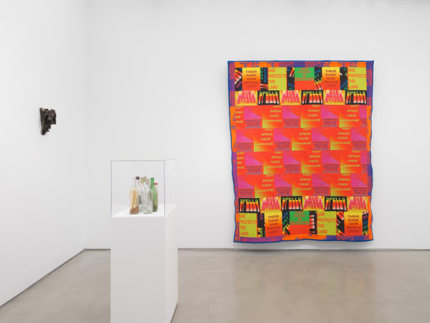 Featuring hammer heads, barbed wire, chain, and a horse shoe, Accord (2017) belongs to Melvin Edwards's celebrated series of Lynch...