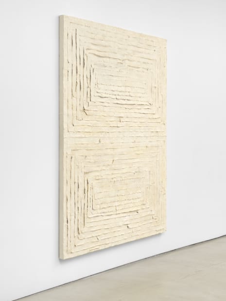 Double Bandaged Quilt #3 (Vertical) (2020) continues Hammond’s exploration of “material engagement.” Building on her previous series of Bandaged Grids...