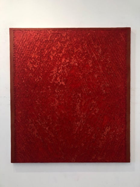 'This painting is an implosion, an effulgence, something has been ignited, and is being asserted. It comes forward in space,...