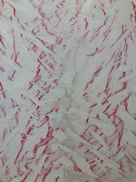 'I call this painting From/With because I think of it as holding many elements in close proximity, and the porousness...