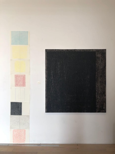 'I call this painting From/With because I think of it as holding many elements in close proximity, and the porousness...