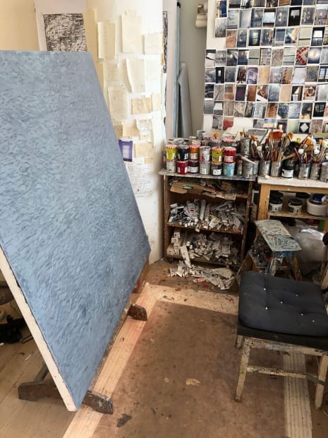 'I call this painting From/With because I think of it as holding many elements in close proximity, and the porousness...