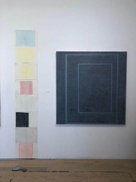 'I call this painting From/With because I think of it as holding many elements in close proximity, and the porousness...