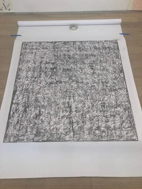 'I call this painting From/With because I think of it as holding many elements in close proximity, and the porousness...